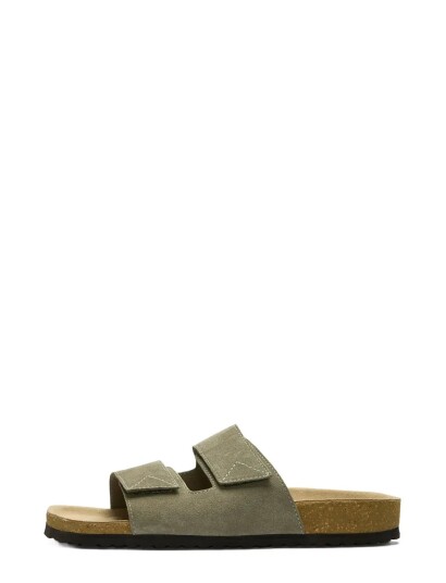 Selected Slmbastian Suede Strap Slider Black 46 Selected Slmbastian Suede Strap Slider Black 46