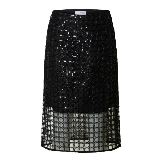 Selected Femme Dame Skjørt Svart XS,