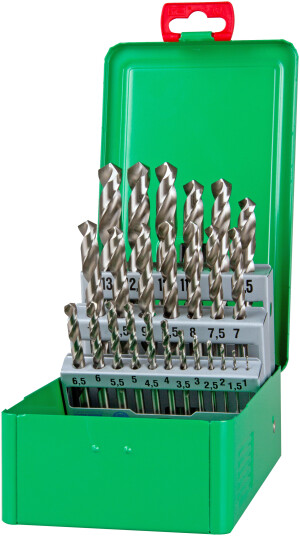 DJ TOOLS spiralborsett DIN338 HSS-G 1-13 mmÃ0,5 mm