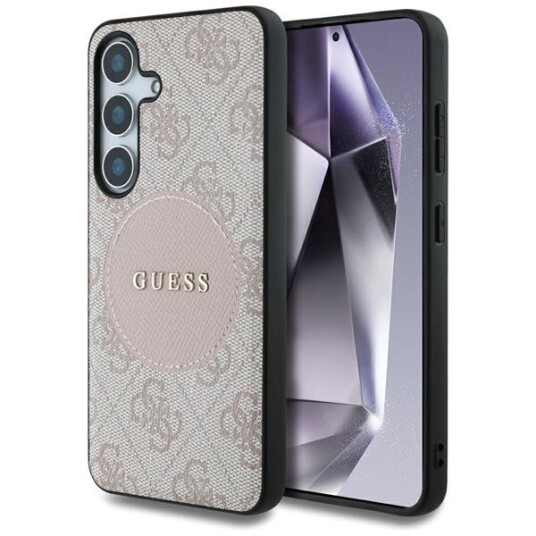 Guess HC 4G Circle Deksel for Samsung Galaxy S25   MagSafe kompatibel Rosa