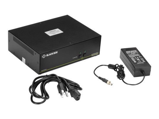 Black Box Secure Niap - Dual-Head - Kvm / Lydsvitsj - 2 X Kvm/Lyd - 1 Lokalbruker - Stasjonær - Taa-Samsvar