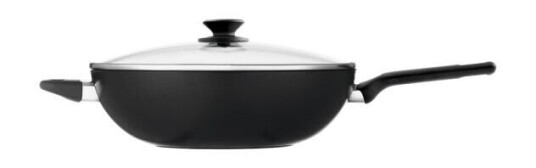 Modern House Black Line wok 30 cm svart