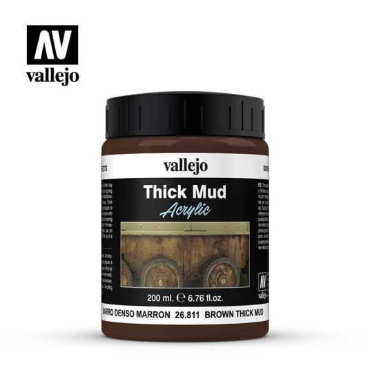 Vallejo Brown Thick Mud 200ml