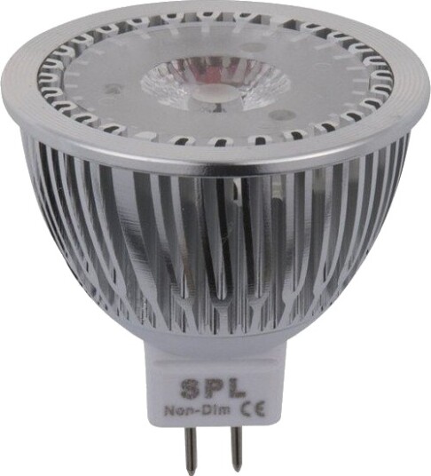 Spl GU5.3 4W LED pære 12 25V   410lm MR16 4000K AC/DC   Kulør : Nøytral