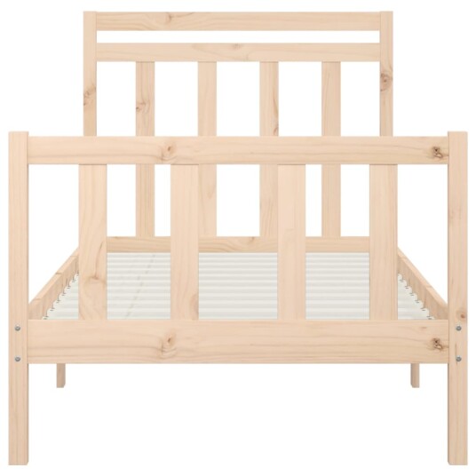 vidaXL Sengeramme heltre furu 90x200 cm