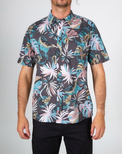 Salty Crew Large Kine S/S Woven Grå