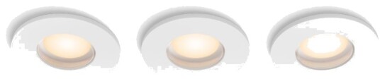 Philips Hue Adore innfelt spotlys 4.2W GU10 hvit 3 pk