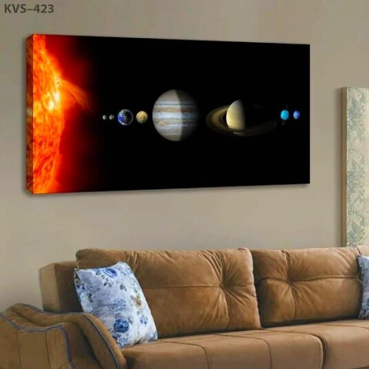 Solsystemet Lerretsbilde 60x120 cm Universell Skjønnhet for Hjemmet