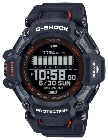 Casio Herreklokke GBD H2000 1AER G shock Sort/Resinplast Ø52.6 mm