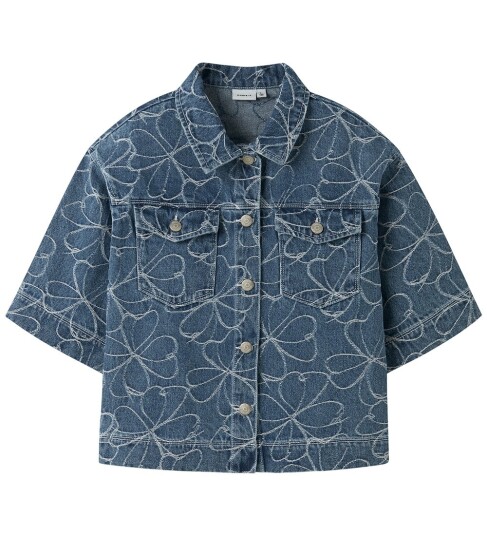 Name It Nkfevelyn 2/4 Jacq Dnm Shirt 2928 Jq D Blue 134 Name It Nkfevelyn 2/4 Jacq Dnm Shirt 2928 Jq D Blue 134