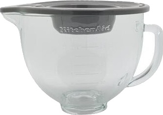 KitchenAid Artisan glasskål til kjøkkenmaskin Klar med silikonlokk 4,8 liter KitchenAid 5KSM5GB