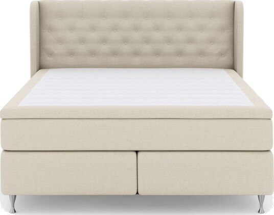 Select No 4 Komplett Sengepakke 160x200 Fast/Medium Beige/Sølvben