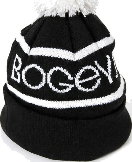 Bogeys & Birdies Bobble Hat Svart Hvit Golflue Black/White Small-Medium Bogeys & Birdies Bobble Hat Svart Hvit Golflue Black/White Small-Medium