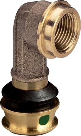 Viega Raxofix 90° Overgangsbøjning 32 mm x 1" Rødgods Muffe/Muffe Viega Raxofix 90° Overgangsbøjning 32 mm x 1" Rødgods Muffe/Muffe