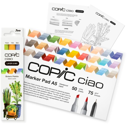 Copic Ciao Layer & Mix 3D Starter Set Botanic