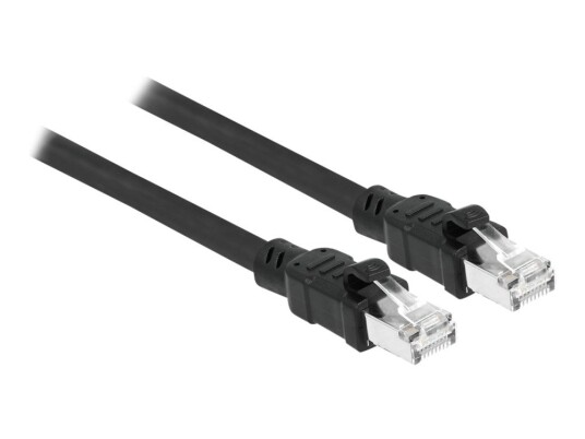 Delock Koblingskabel Rj-45 Hann Til Rj-45 Hann 1 M 7.7 Mm Foliebelagt Uskjermet Tvinnet Kabelpar F/Utp Cat 6A Halogenfri Formstøpt Uten Hindringer Svart Delock Koblingskabel Rj-45 Hann Til Rj-45 Hann 1 M 7.7 Mm Foliebelagt Uskjermet Tvinnet Kabelpar F/Utp Cat 6A Halogenfri Formstøpt Uten Hindringer Svart