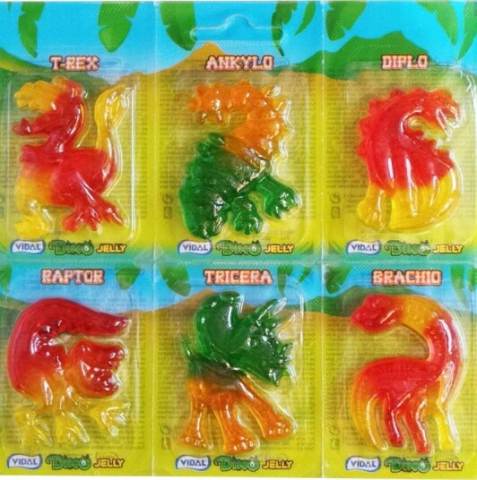 6 stk Vidal Dino Jelly / Gelegodteri 6 stk Vidal Dino Jelly / Gelegodteri