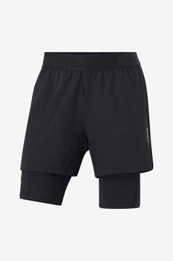 Björn Borg Treningsshorts Borg 2 IN 1 Svart Björn Borg Treningsshorts Borg 2 IN 1 Svart