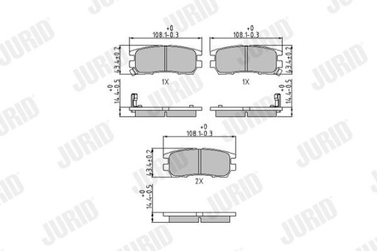 Bremseklosser JURID 572200J Bremseklosser JURID 572200J