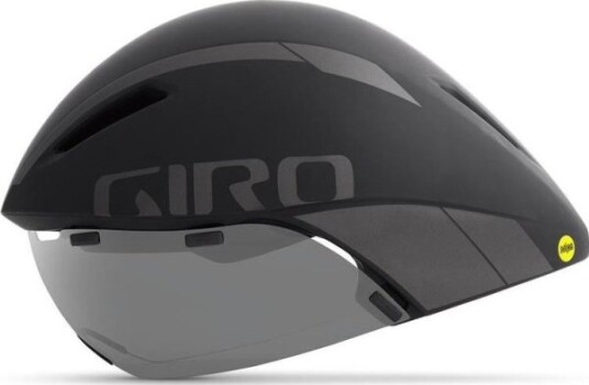 Giro Giro Aerohead Integrated Mips Time Trial Hjelm Matt Svart Titan Størrelse. S (51–55 Cm) (Ny)
