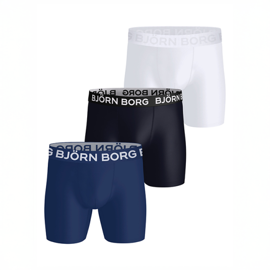 Björn Borg Sports Microfiber Boxer 3‑pakning Multipack Multicolored L