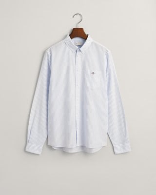 Gant Shield stripet poplin skjorte til ungdom LIGHT BLUE 146/152