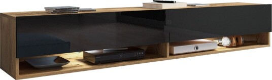 Kanak TV-benk 180 cm - Svart Kanak TV-benk 180 cm - Svart