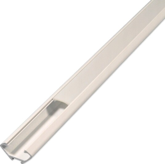 PVC hjørneprofil 15x15 til LED strip 1 meter hvit inkl. melkehvitt deksel