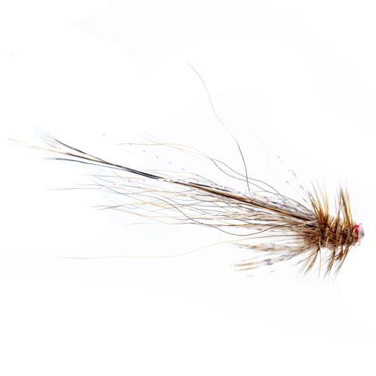 Midgar tubefluer pot belly pigs march brown 55mm 1/4 inch tungsten body