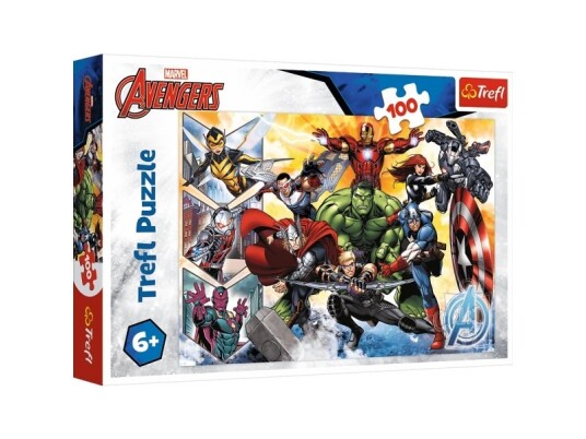 Trefl The Power Of The Avengers 100 Stykker Tegneserier 6 År