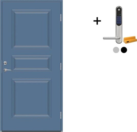 Ytterdør Swedoor Advance-Line Classic Puccini med Yale Doorman Classic Home