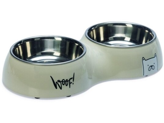 Sourcing Doubl Dog Bowl Karlie Elize 2X480Ml Gray