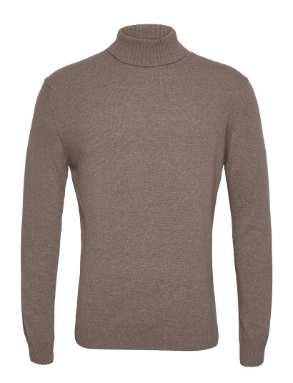 Oscar Jacobson Salim Rollneck - Beige - XL