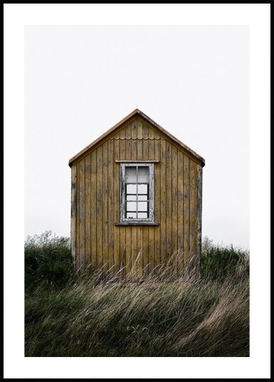 Beach hut Poster Plakat / 40x50cm