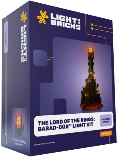 Light My Bricks The Lord of the Rings Barad dur lyssett