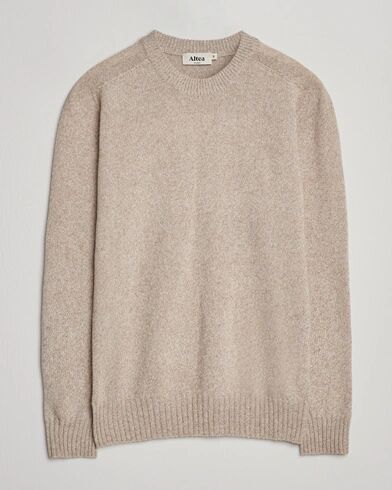 Altea Wool/Cashmere Crew Neck Sweater Beige Melange Altea Wool/Cashmere Crew Neck Sweater Beige Melange