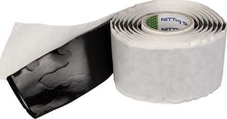 Nitto Vulkaniseringstape 12Fb Sort 38Mmx1,5M Til Isolering Ved Kabelsamlinger Og Afslutning