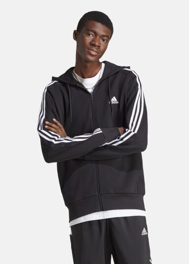 Adidas M 3s Ft Fz Hd Black/White S Hoodies