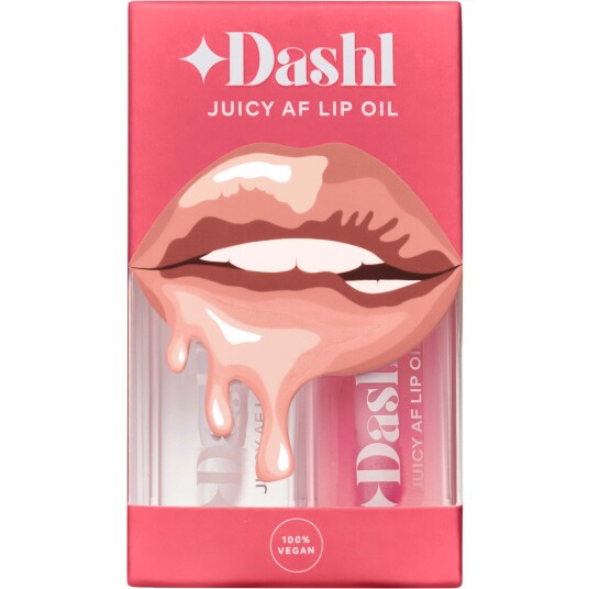 Dashl Juicy AF Lip Oil 2Pack Look Good Naked & Blushing Dashl Juicy AF Lip Oil 2Pack Look Good Naked & Blushing