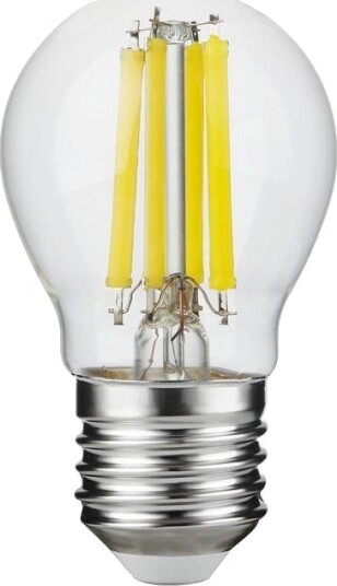 Spl E27 7W dimbar LED kronepære G45 filament klart glass 806lm 2700K Dimbar : Dimbar Kulør : Varm Spl E27 7W dimbar LED kronepære G45 filament klart glass 806lm 2700K Dimbar : Dimbar Kulør : Varm