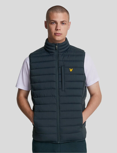 Lyle & Scott Sport Stretch Lightweight Quilted Gilet - Navy - S