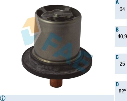 Termostat, kjølemiddel FAE 5331082
