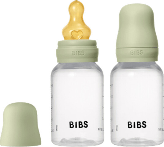 BIBS Tåteflaske Latex 2-Pack 150 ml Slow Flow Sage