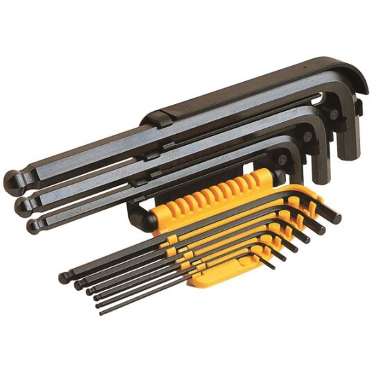 Ironside 114010 Vinkelnøkkelsett 9 deler, unbrako, 1,5–10 mm, Håndverktøy