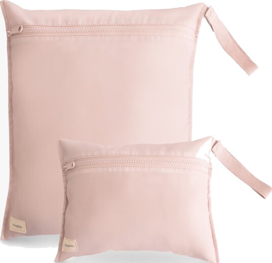 Mushie vanntett våtpose 2 pakning Blush