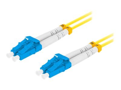 Lanberg - Koblingskabel - Lc/Upc (Hann) Til Lc/Upc (Hann) - 1 M - 3 Mm - Fiberoptisk - Dupleks - 9 / 125 Micron - G.657.A1 - Halogenfri - Gul - (Antall Per Pakke: 130) - For P/N: Fp-Lcup-Se11-0020-Ye