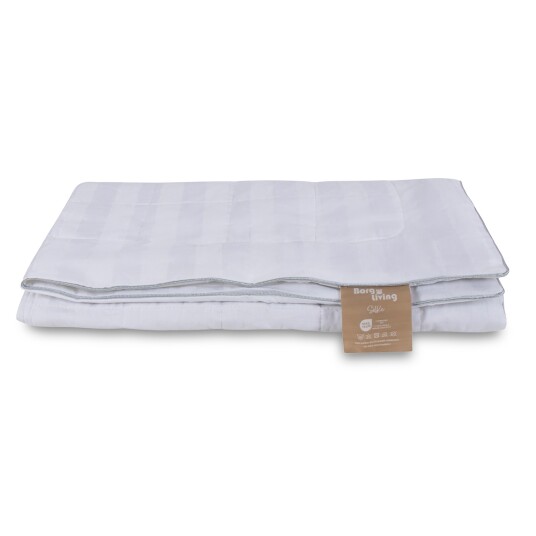 Borg Living Junior sommersilkedyne med 100% Mulberry silkefyll - 100x140 cm - Temperaturregulerende sommerdyne fra Borg Living Junior sommersilkedyne med 100% Mulberry silkefyll - 100x140 cm - Temperaturregulerende sommerdyne fra