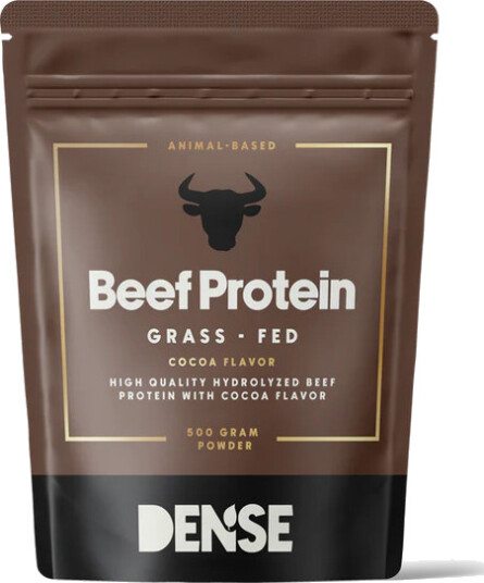 DENSE Beef Protein Sjokoladesmak Proteinpulver fra gressforet storfe 500g DENSE Beef Protein Sjokoladesmak Proteinpulver fra gressforet storfe 500g