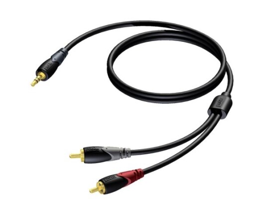 Procab Kabel Procab Cla711/20 3,5 Mm Jack Hann Stereo - 2 X Rca/Cinch Hann 20 M