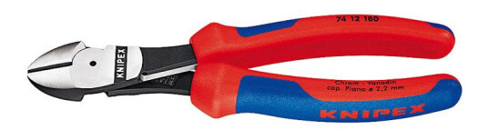 Knipex 7412 Kraftsideavbiter 180mm med Ergogrep - Håndverktøy